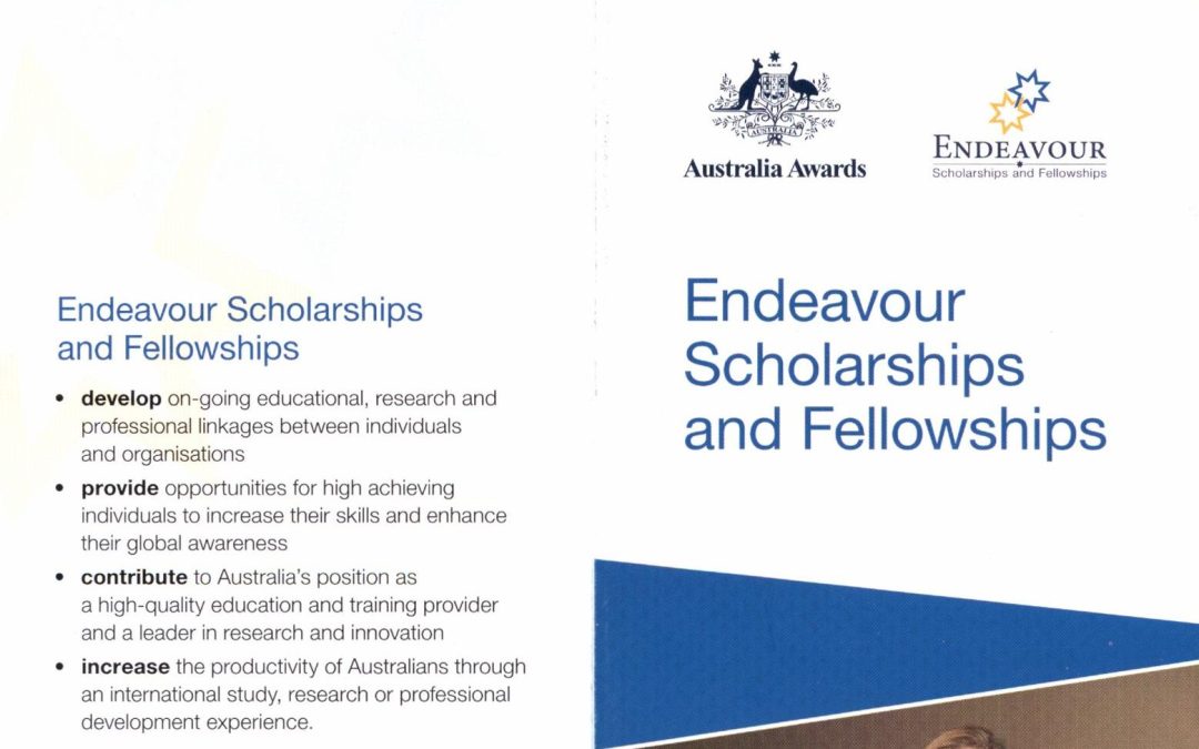 Endeavour Scholarships and Fellowships (20/6/2016)