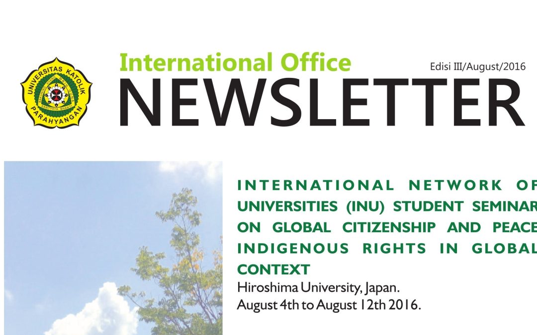 International Office Newsletter Ed.3/August/2016