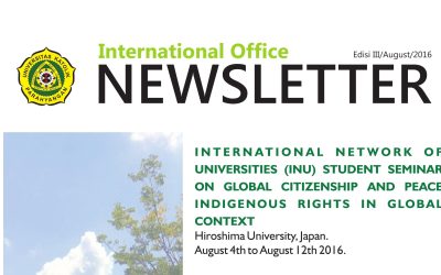 International Office Newsletter Ed.3/August/2016