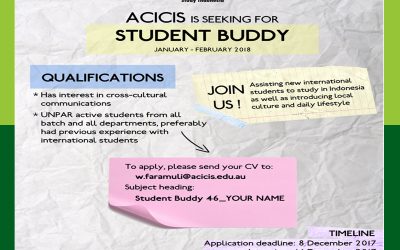 ACICIS – Call for Student Buddy 2018