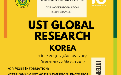 [INTERSHIP] – UST Global Research 2019