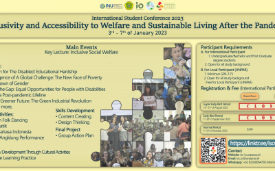 International Student Conference on Global Citizenship 2023: “Inclusivity and Accessibility to Welfare and Sustainable Living After the Pandemic”