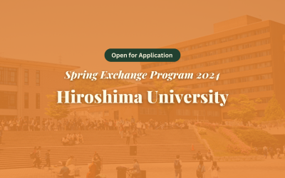[Closed] Hiroshima University Spring Exchange Program 2024