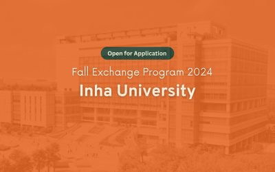 [Closed] Fall Exchange Program 2024 – Inha University